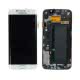 ECRAN LCD + VITRE TACTILE SAMSUNG GALAXY S6 EDGE G925F D'ORIGINE BLANC