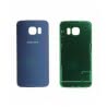 VITRE ARRIERE SAMSUNG S6 EDGE G925F BLEUE D'ORIGINE