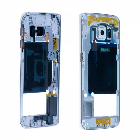 CHASSIS SAMSUNG S6 EDGE G925F BLANC CONTOUR CENTRAL D'ORIGINE