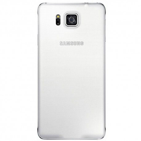 COQUE SAMSUNG ALPHA G850F ARRIERE BLANCHE D'ORIGINE DE REMPLACEMENT