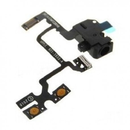 NAPPE PRISE JACK + VIBREUR + VOLUME IPHONE 4 DE QUALITE ORIGINALE