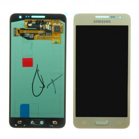 ECRAN SAMSUNG GALAXY A3 A300FU LCD + VITRE TACTILE GOLD D'ORIGINE
