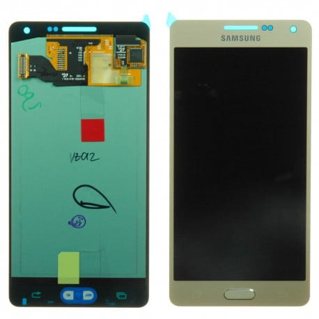 ECRAN SAMSUNG GALAXY A5 A500FU LCD + VITRE TACTILE GOLD D'ORIGINE