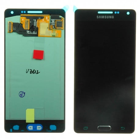 ECRAN SAMSUNG GALAXY A5 A500FU LCD + VITRE TACTILE NOIR D'ORIGINEE