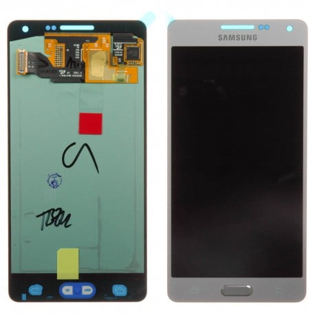 ECRAN SAMSUNG GALAXY A5 A500FU LCD + VITRE TACTILE ARGENT D'ORIGINE