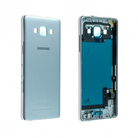 CACHE ARRIERE + CHASSIS CENTRAL SAMSUNG GALAXY A5 A500FU ARGENT D'ORIGINE