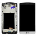 ECRAN LCD + VITRE TACTILE LG G3 MINI D722 BLANC D'ORIGINE
