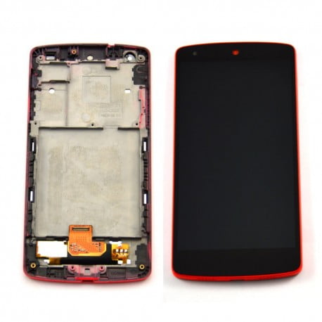 ECRAN LCD + VITRE TACTILE LG NEXUS 5 D820 ROUGE D'ORIGINE