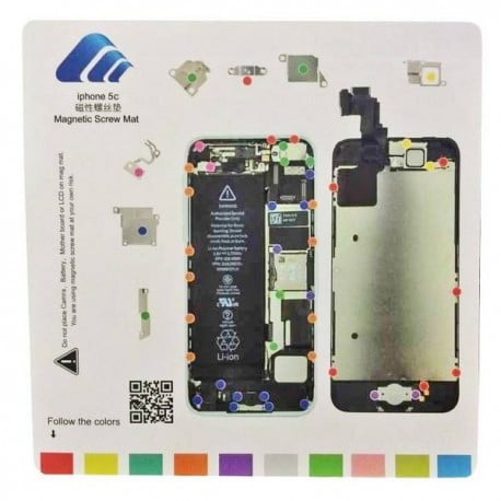 TAPIS DE VIS MAGNETIQUE DE DEMONTAGE POUR IPHONE 5C