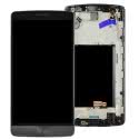ECRAN LCD + VITRE TACTILE LG G3 D855 GRIS D'ORIGINE