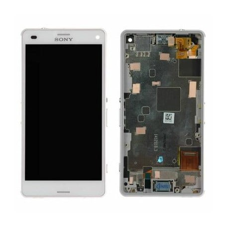ECRAN LCD + VITRE TACTILE SONY XPERIA Z3 D6603 ORIGINAL BLANC