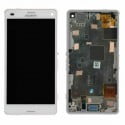 ECRAN LCD + VITRE TACTILE SONY XPERIA Z3 D6603 ORIGINAL BLANC