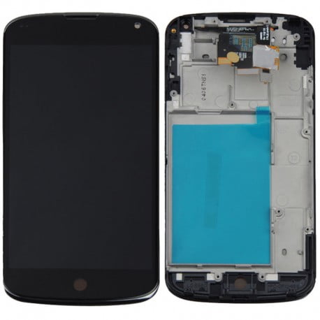 ECRAN LCD + VITRE TACTILE LG NEXUS 4 E960 NOIR D'ORIGINE