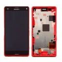 ECRAN LCD + VITRE TACTILE SONY XPERIA Z3 COMPACT D5803 ORIGINAL ROUGE
