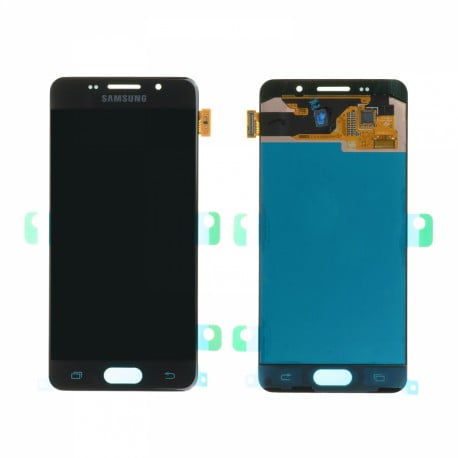 ECRAN SAMSUNG GALAXY A3 2016 A310F LCD + VITRE TACTILE NOIR D'ORIGINE