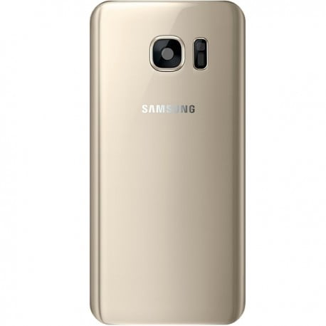 Vitre arrière originale couleur OR Gold Pour Samsung S7 edge 