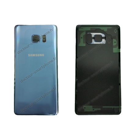 VITRE ARRIERE SAMSUNG GALAXY NOTE7 BLEUE, SM-N930F D'ORIGINE