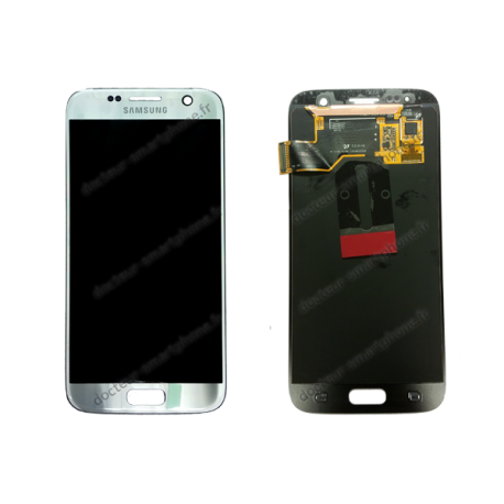 ÉCRAN LCD + VITRE TACTILE SAMSUNG GALAXY S7 GRIS D'ORIGINE SM-G930F