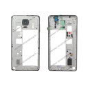 CONTOUR SAMSUNG GALAXY NOTE 4 - CHASSIS ARRIERE NOIR D'ORIGINE SM-N910F