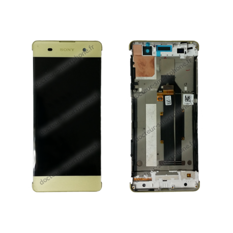 BLOC ÉCRAN AVEC CONTOUR SONY XPERIA XA NOIR F3111 - F3112 ORIGINAL