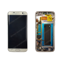 Écran complet pour Galaxy S7 EDGE blanc LCD et vitre tactile d'origine Samsung SM-G935F 