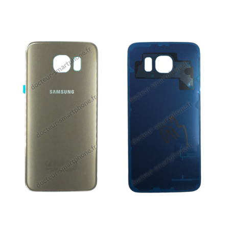 Vitre arrière Samsung Galaxy S6 or - G920F d'origine