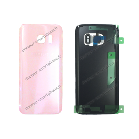 VITRE ARRIERE SAMSUNG GALAXY S7 ROSE ORIGINALE SM-G930F