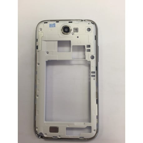 CONTOUR SAMSUNG NOTE 2 4G N7105 BLANC CHASSIS ARRIERE ORIGINAL