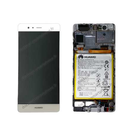 Écran Huawei P9 gris (blanc / argenté ) D'ORIGINE EVA-L09
