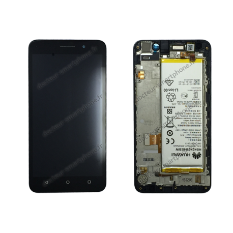 ECRAN HUAWEI HONOR 4X NOIR D'ORIGINE 