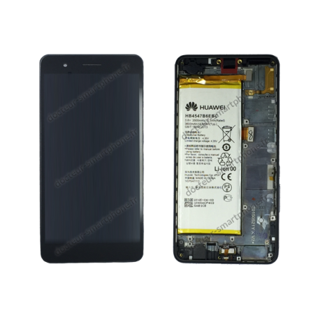 ECRAN HUAWEI HONOR 6 PLUS NOIR D'ORIGINE 