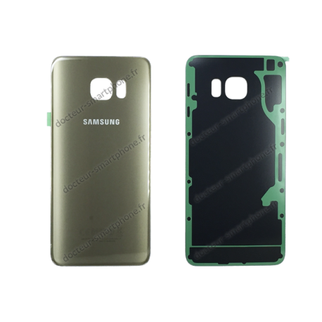Vitre arrière Samsung Galaxy S6 EDGE PLUS or d'origine SM-G928F