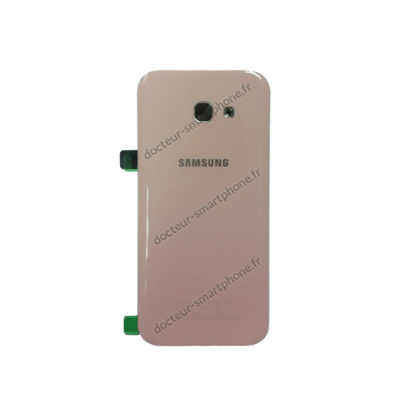 Vitre arrière pour Samsung Galaxy A5 2017 rose d'origine (SM-A520F)