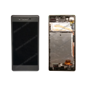 Bloc écran avec lcd vitre et châssis pour Sony Xperia X noir d'origine F5121