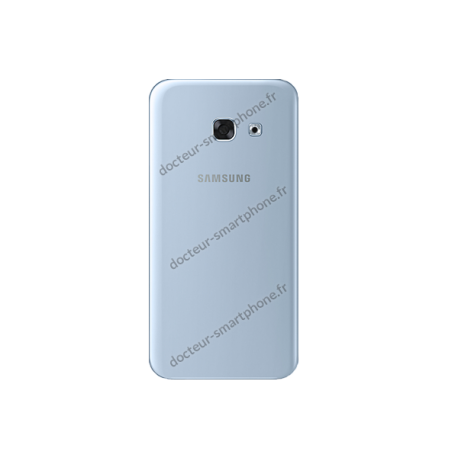 Vitre arrière pour Samsung Galaxy A3 2017 bleu d'origine (SM-A320F)