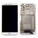 ECRAN LCD + VITRE TACTILE LG G2 D802 ORIGINAL BLANC