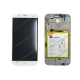 Bloc écran LCD, vitre et batterie Huawei G8 blanc original