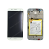 Bloc écran LCD, vitre et batterie Huawei G8 blanc original