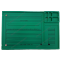 Tapis pour réparation et soudure antistatique avec compartiment - vert