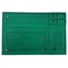 Tapis pour réparation et soudure antistatique avec compartiment - vert