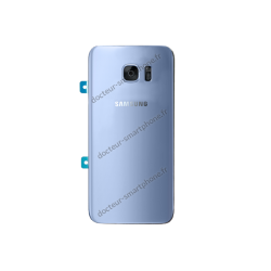 Vitre arrière pour Samsung Galaxy S7 EDGE bleu d'origine SM-G935F