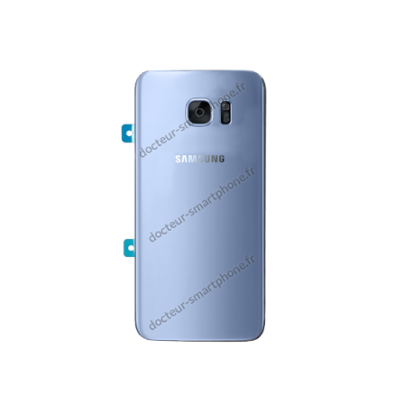 Vitre arrière pour Samsung Galaxy S7 EDGE bleu d'origine SM-G935F