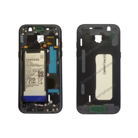 Châssis Samsung Galaxy A3 2017 noir d'origine SM-A320F