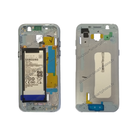 Écran LCD et vitre pour Samsung Galaxy A3 2017 bleu d'origine (SM-A320F)
