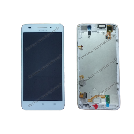 ECRAN HUAWEI ASCEND G620S BLANC D'ORIGINE