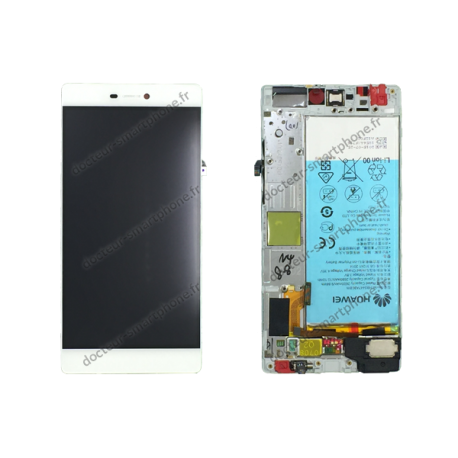 ECRAN HUAWEI P8 BLANC D'ORIGINE
