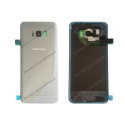 Vitre arrière d'origine Samsung pour Galaxy S8 argent / gris G950F