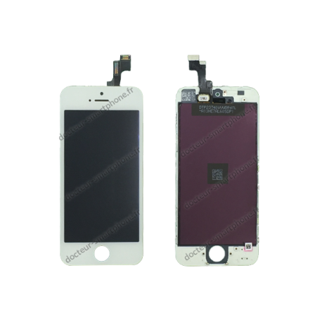 Écran iPhone SE - LCD + vitre tactile blanc - qualité retina