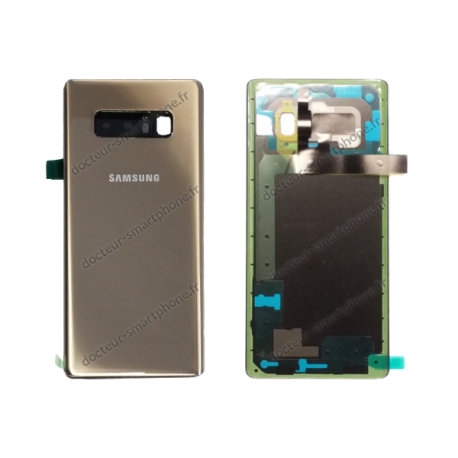 Cache arrière - vitre Samsung Galaxy NOTE 8 or topaze N950F d'origine