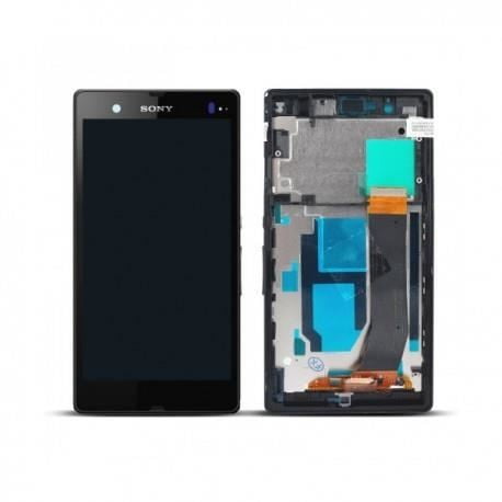 ECRAN LCD + VITRE TACTILE SONY XPERIA Z C6603 ORIGINAL NOIR